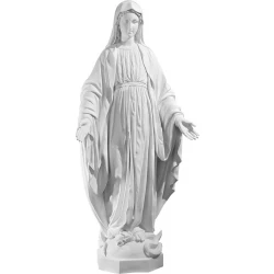 Figurka Matki Bożej Niepokalanej biała.Duża 105 cm / na zamówienie